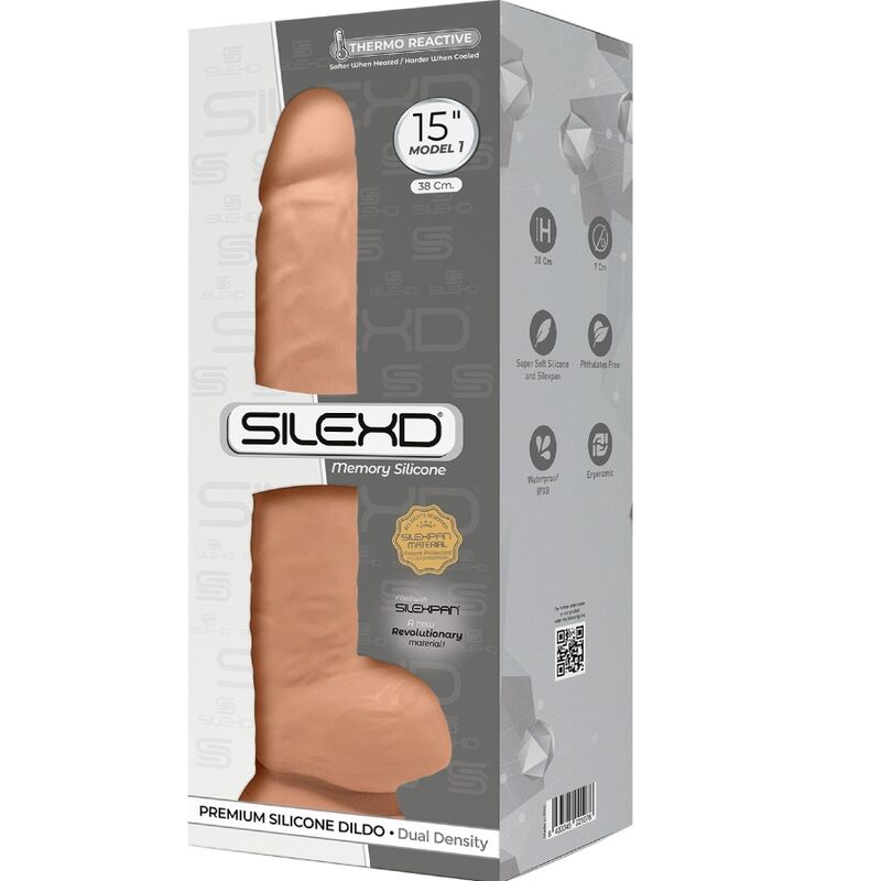 SILEXD MODELO 1 PeNIS REALiSTICO PREMIUM SILEXPAN SILICONE 38 CM