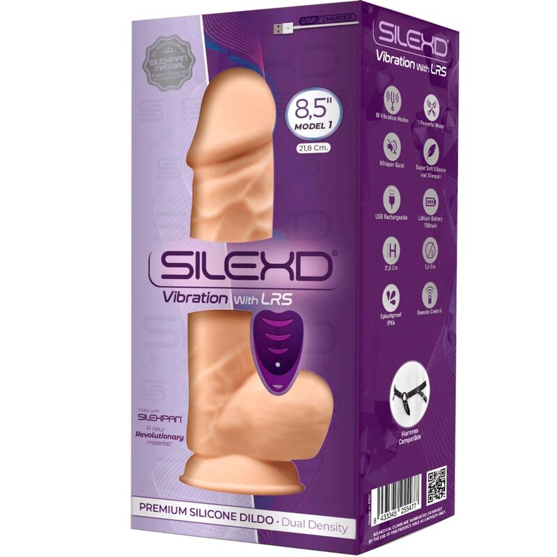 SILEXD MODELO 1 VIBRADOR DE PeNIS REALiSTICO SILICONE PREMIUM SILEXPAN CONTROLE REMOTO 218 CM