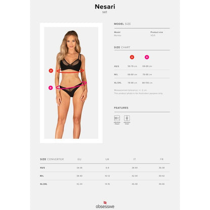 OBSESSIVE NESARI SET DOS PIEZAS XS S