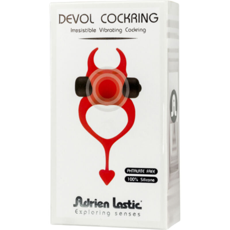 ADRIEN LASTIC DEVOL COCKRING ANEL VIBRADOR VERMELHO