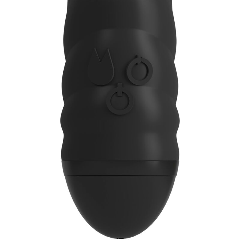 ADRIEN LASTIC VIBRADOR TWISTER E ROTADOR MASSAGER COELHO PRETO