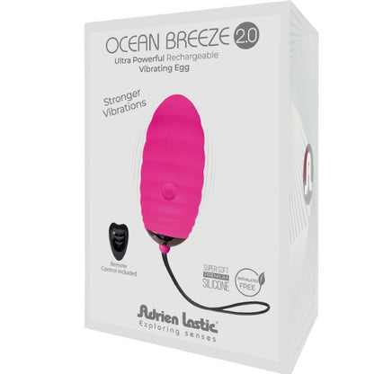 ADRIEN LASTIC OCEAN BREEZE 20 OVO VIBRAToRIO RECARREGaVEL CONTROLE REMOTO ROSA