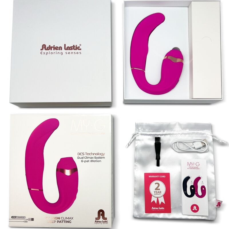 ADRIEN LASTIC MYG SUCKER DE CLIToRIS E ESTIMULADOR DE PONTO G ROSA