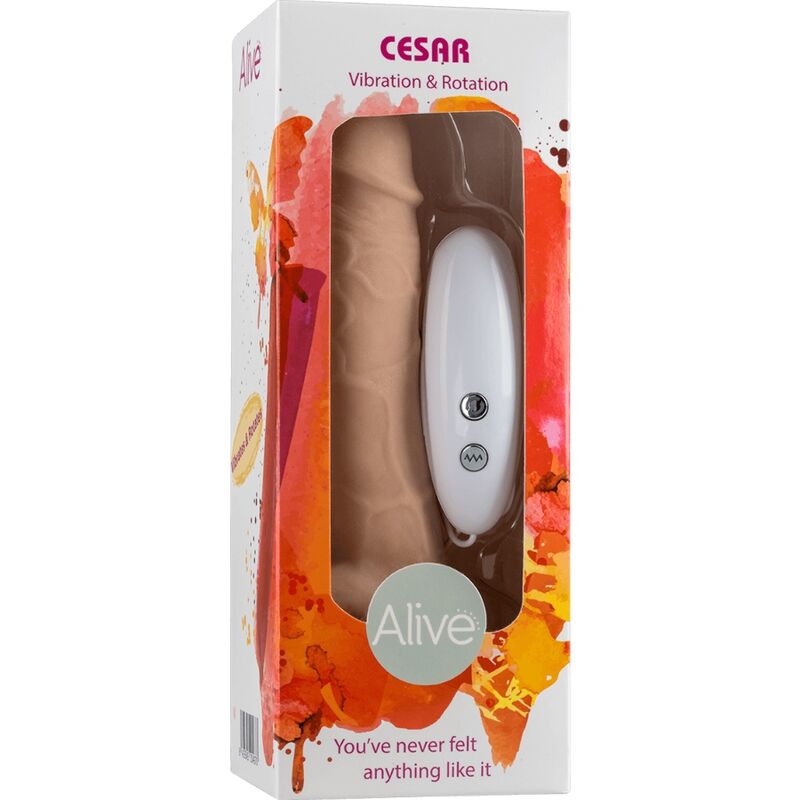 ALIVE VIBRADOR E ROTADOR DE PeNIS REALiSTICO CESAR 175 CM