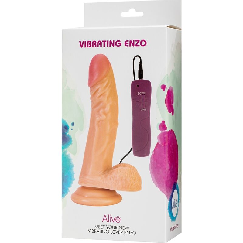 ALIVE VIBRADOR DE PeNIS ENZO REALiSTICO 21 CM