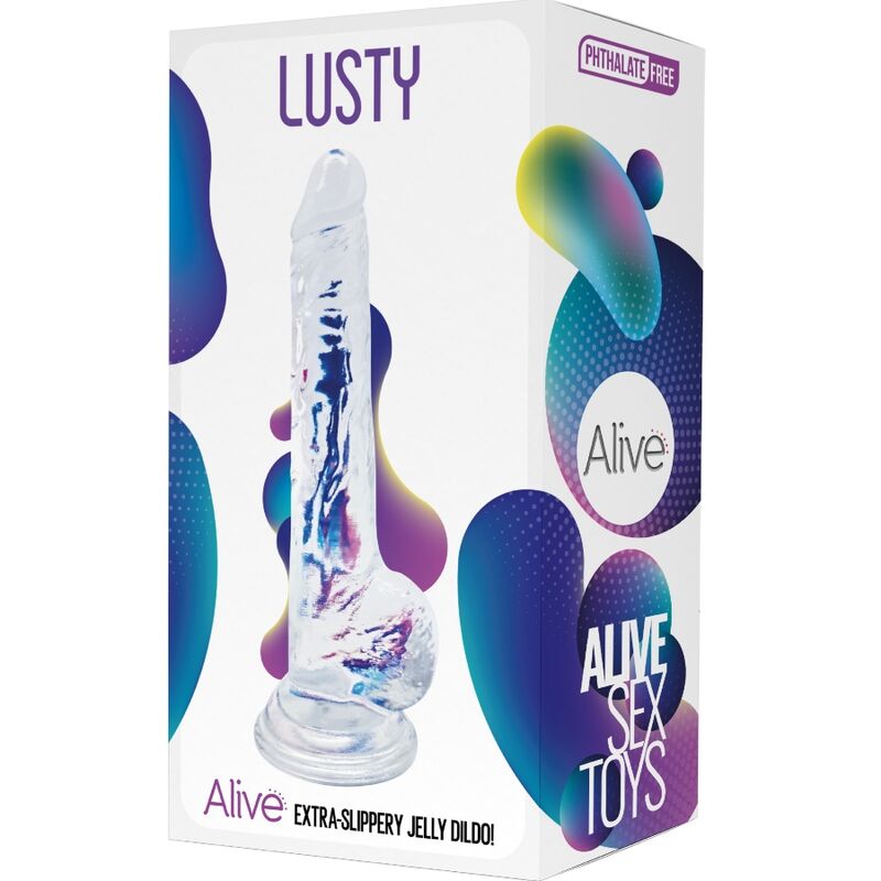 ALIVE LUSTY REALISTIC PeNIS TRANSPARENTE 18 CM