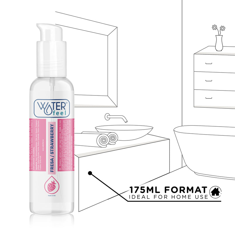 WATERFEEL LUBRIFICANTE a BASE DE aGUA DE MORANGO 175 ML