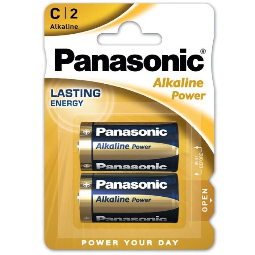 PANASONIC BRONZE BATTERY C LR14 2 UNIDADES