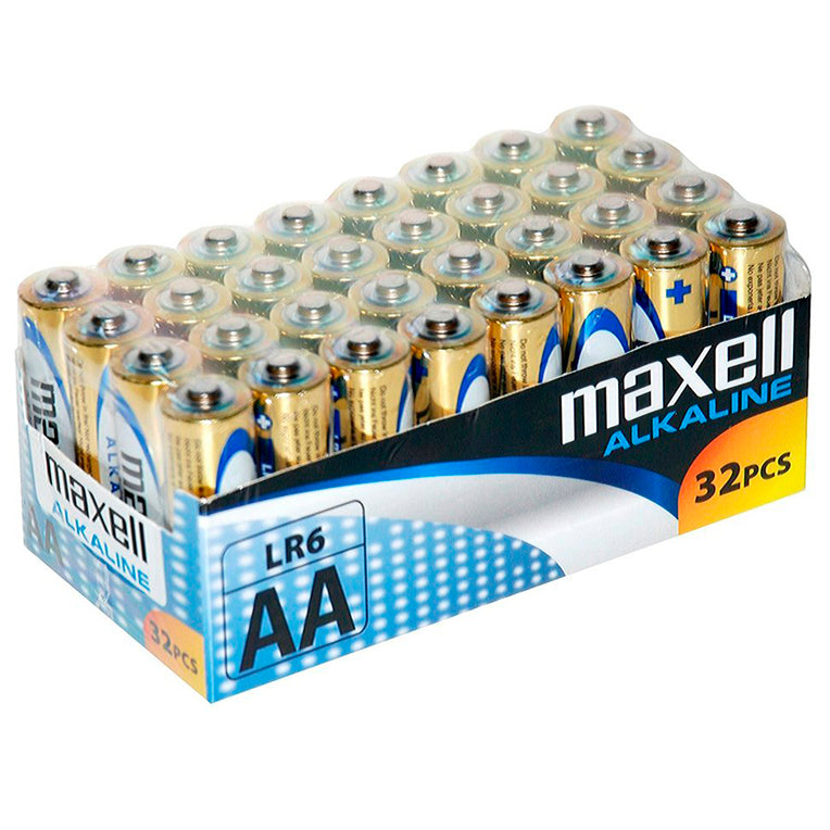 BATERIA MAXELL ALCALINA AA LR6 PACK 32 UDS