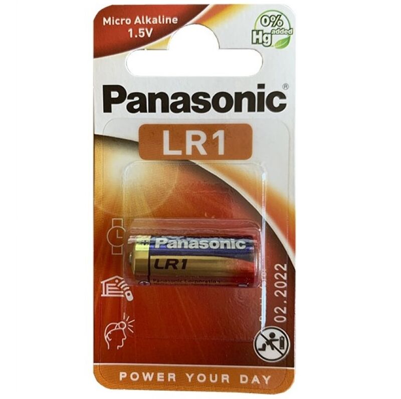 BATERIA ALCALINA PANASoNICA LR1 15V BLISTER 1 UNIDADE