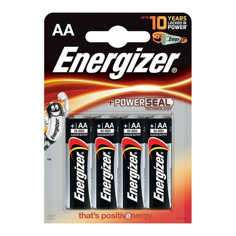 ENERGIZADOR ALCALINA BATERIA ALCALINA AA LR6 BLISTER 4