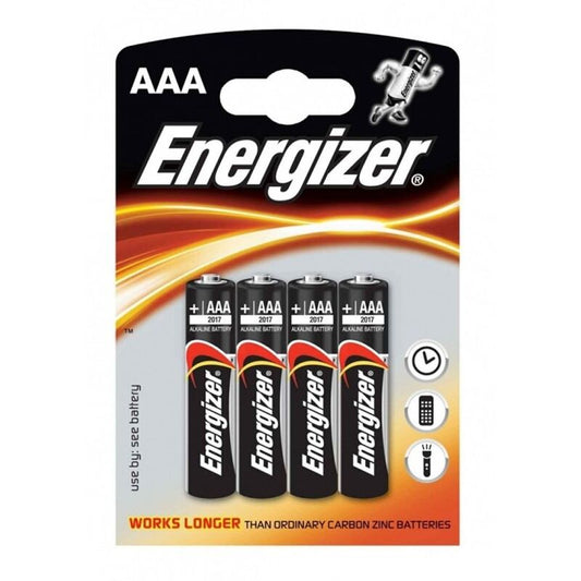 ENERGIZADOR ALCALINA BATERIA ALCALINA AAA LR03 BLISTER 4