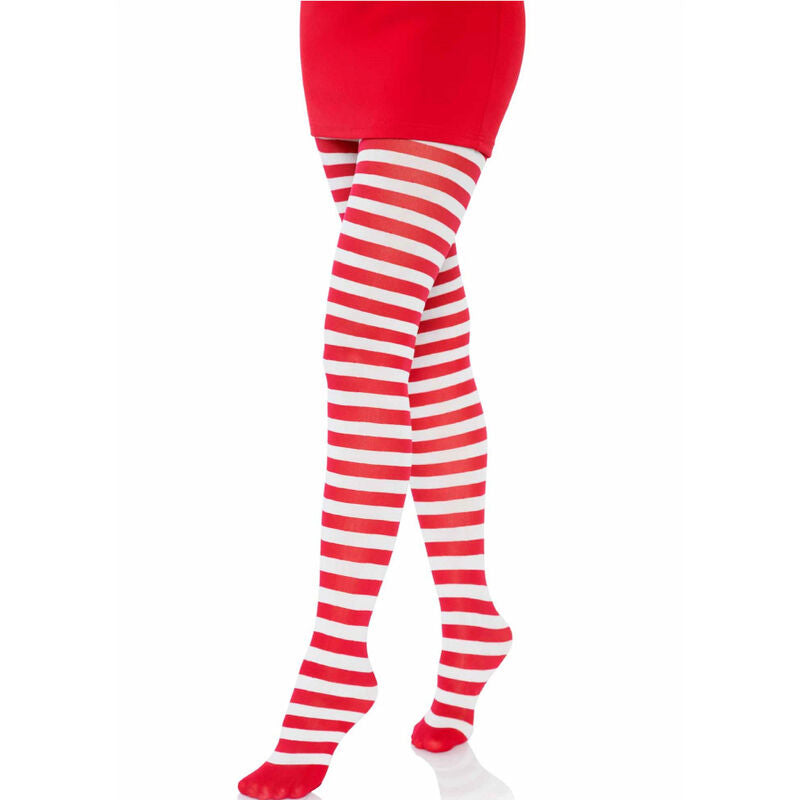 LEG AVENUE CALyAS LISTRADAS BRANCO VERMELHO