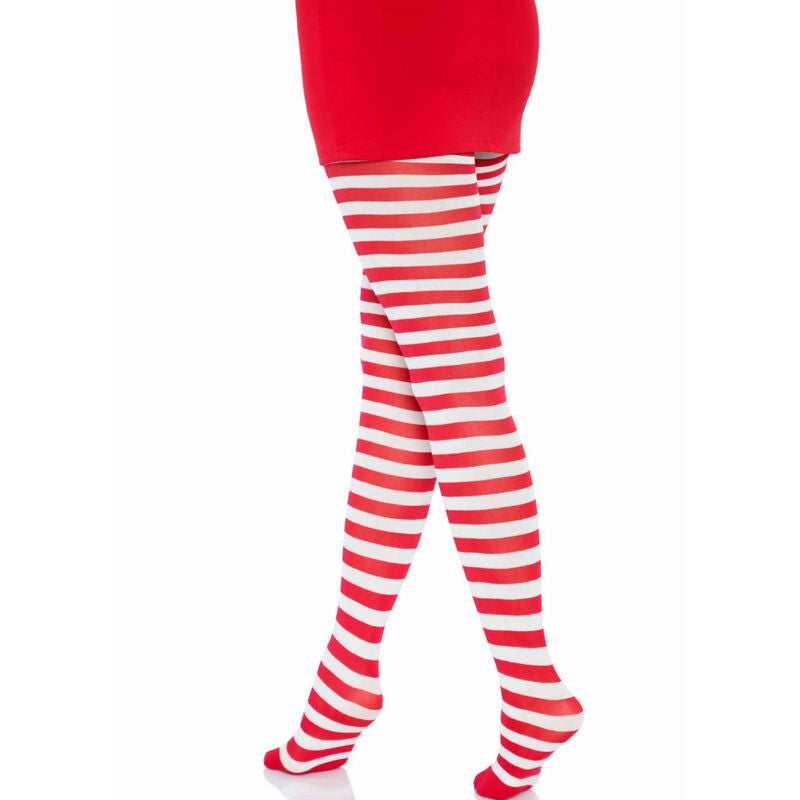 LEG AVENUE CALyAS LISTRADAS BRANCO VERMELHO