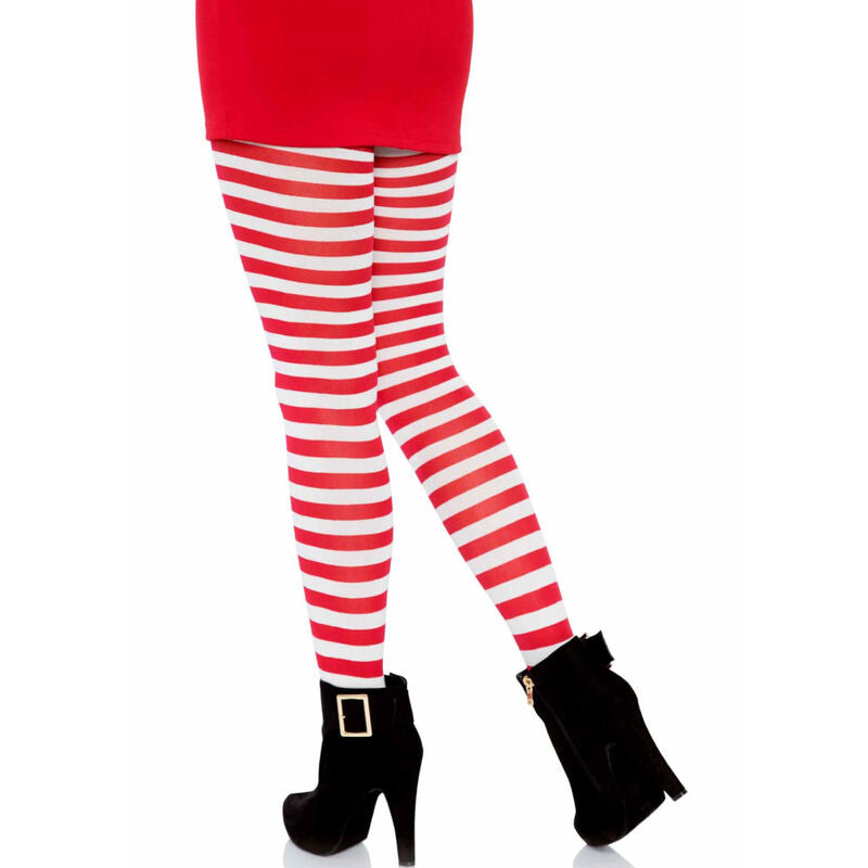 LEG AVENUE CALyAS LISTRADAS BRANCO VERMELHO