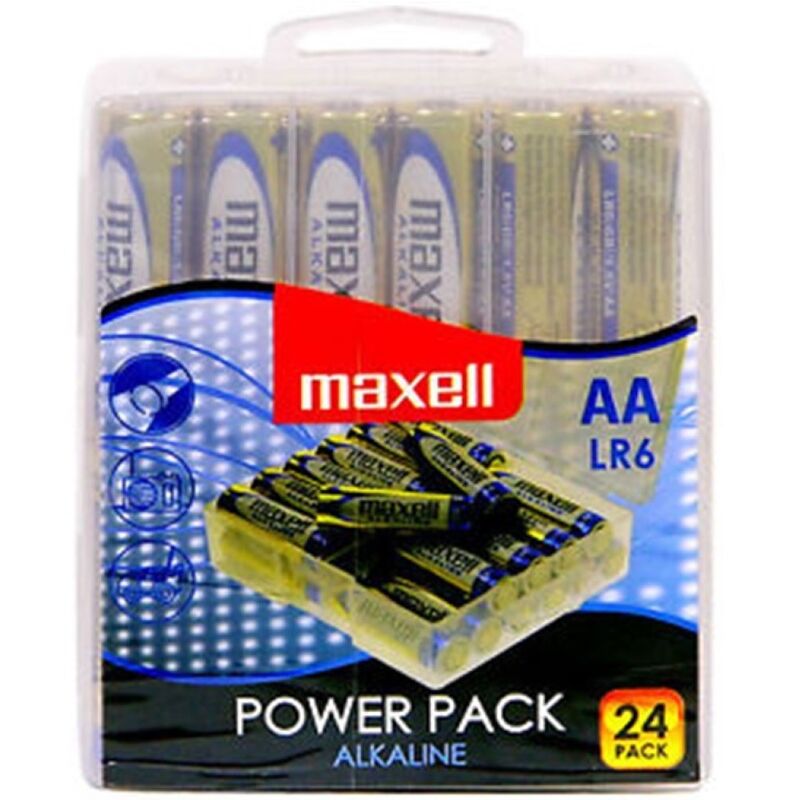 MAXELL PILA ALCALINA AA LR6 PACK24 PILAS