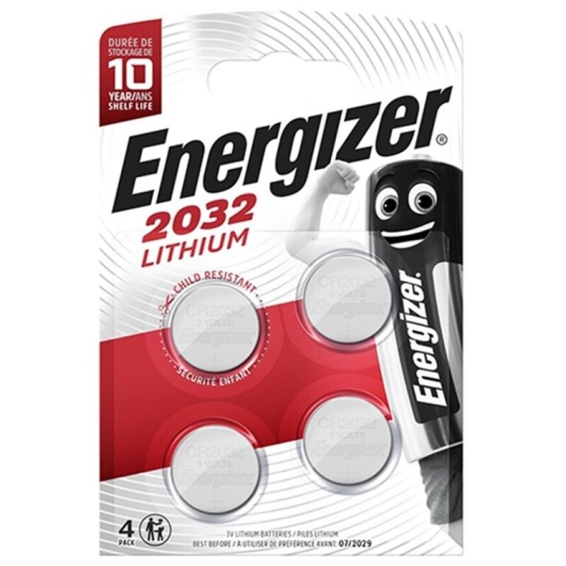 BATERIA DE ENERGIZADOR BOTaO DE LiTIO CR2032 UNIDADE 3V 4