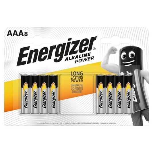 ENERGIZADOR DE BATERIA ALCALINA POTeNCIA AAA LR03 8 UNIDADE