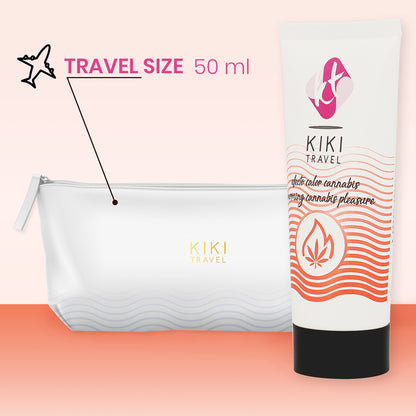 KIKi TRAVEL CANNABIS LUBRIFICANTE DE EFEITO QUENTE 50 ML