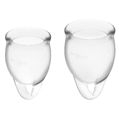 SATISFYER SENTE SE CONFIANTE MENSTRUAL CUP CLEAR 15 20ML