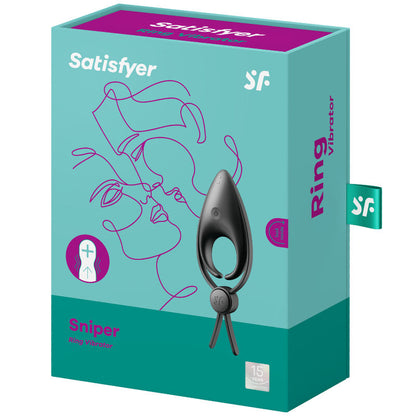 VIBRADOR DE ANEL DE SNIPER SATISFYER PRETO