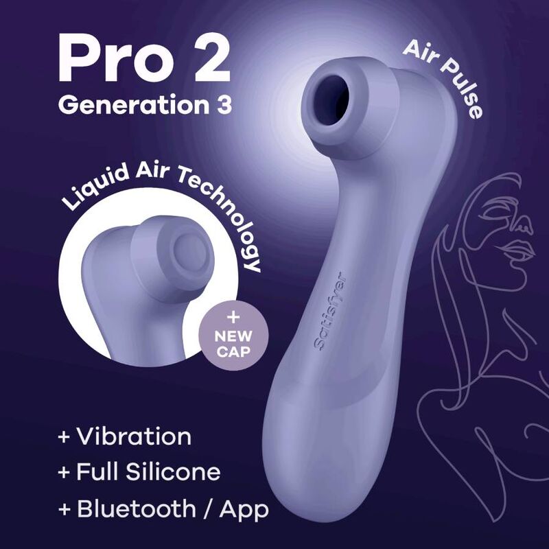 SATISFYER PRO 2 GENERACIoN 3 LILAC BLUETOOTH APP