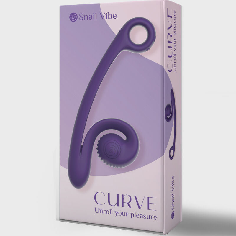 SNAIL VIBE VIBRADOR CURVA ROXO