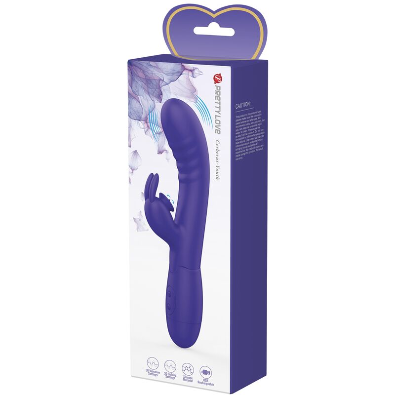 PRETTY LOVE VIBRADOR DE COELHO VIOLETA CERBERUS YOUTH