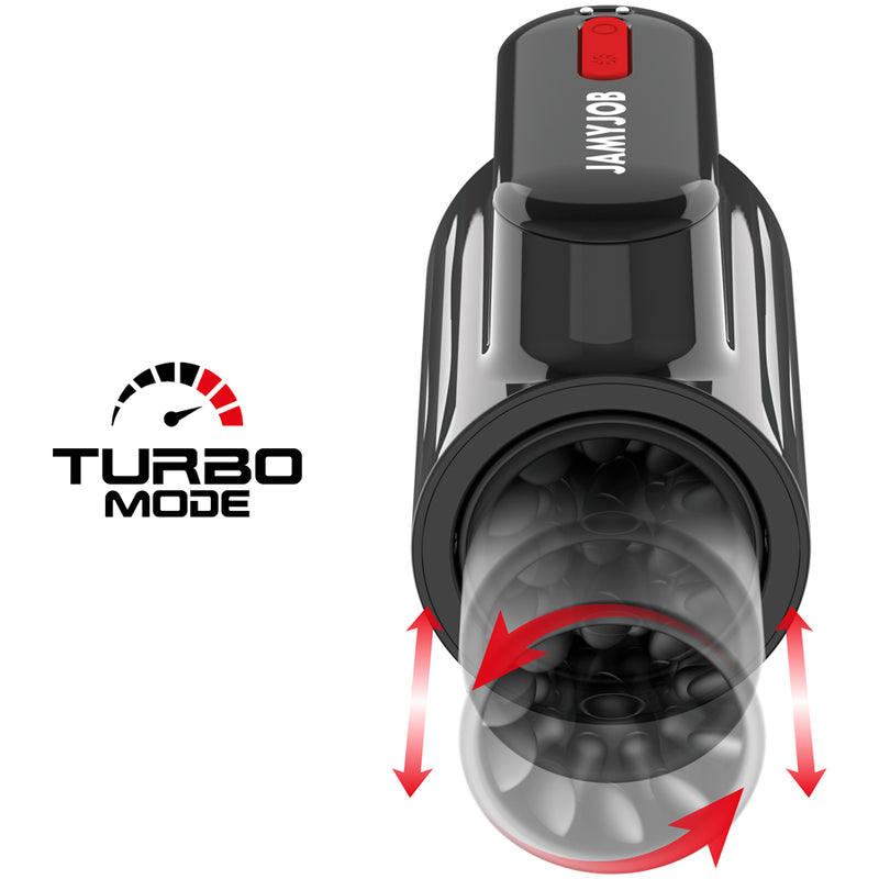 JAMYJOB VORTEX MASTURBADOR TURBO COM IMPULSO E ROTAyaO 360º PARA CIMA E PARA BAIXO