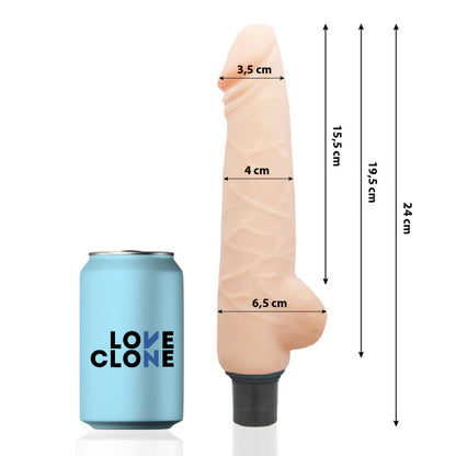 LOVECLONE VIBRADOR AUTO LUBRIFICANTE HARALD 24CM