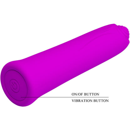 PRETTY LOVE VIBRADOR CURTIS MINI SUPER POWER 12 VIBRAoES DE SILICONE VIOLETA