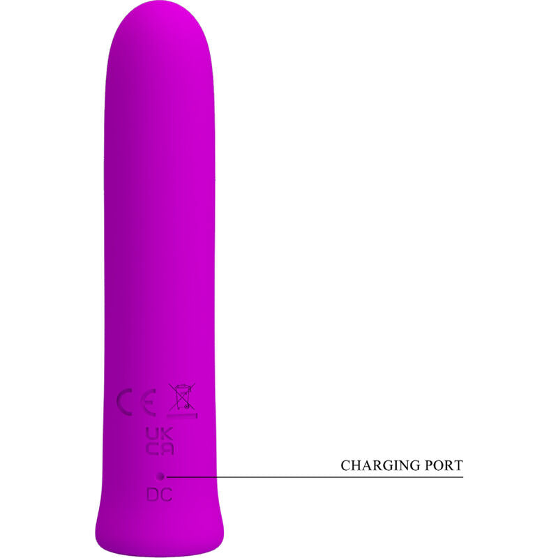 PRETTY LOVE VIBRADOR CURTIS MINI SUPER POWER 12 VIBRAoES DE SILICONE VIOLETA