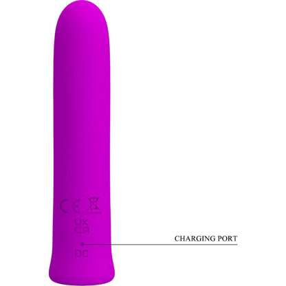 PRETTY LOVE VIBRADOR CURTIS MINI SUPER POWER 12 VIBRAoES DE SILICONE VIOLETA