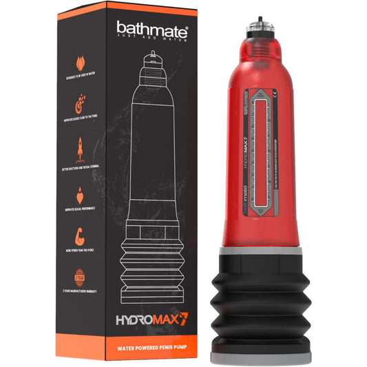 BATHMATE HYDROMAX 7 BOMBA DE AUMENTO DO PeNIS VERMELHA