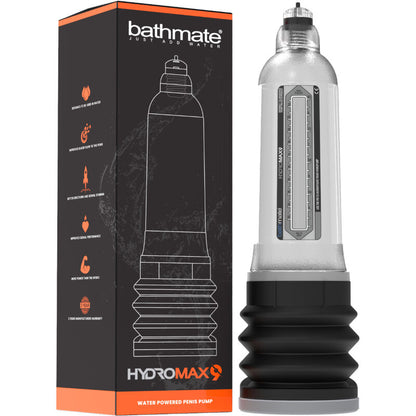 BATHMATE HYDROMAX 9 BOMBA DE AUMENTO DO PeNIS TRANSPARENTE