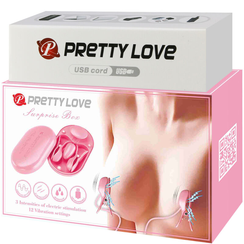 PRETTY LOVE CAIXA SURPRESA PINA DE ESTIMULAO ELECTRO ROSA