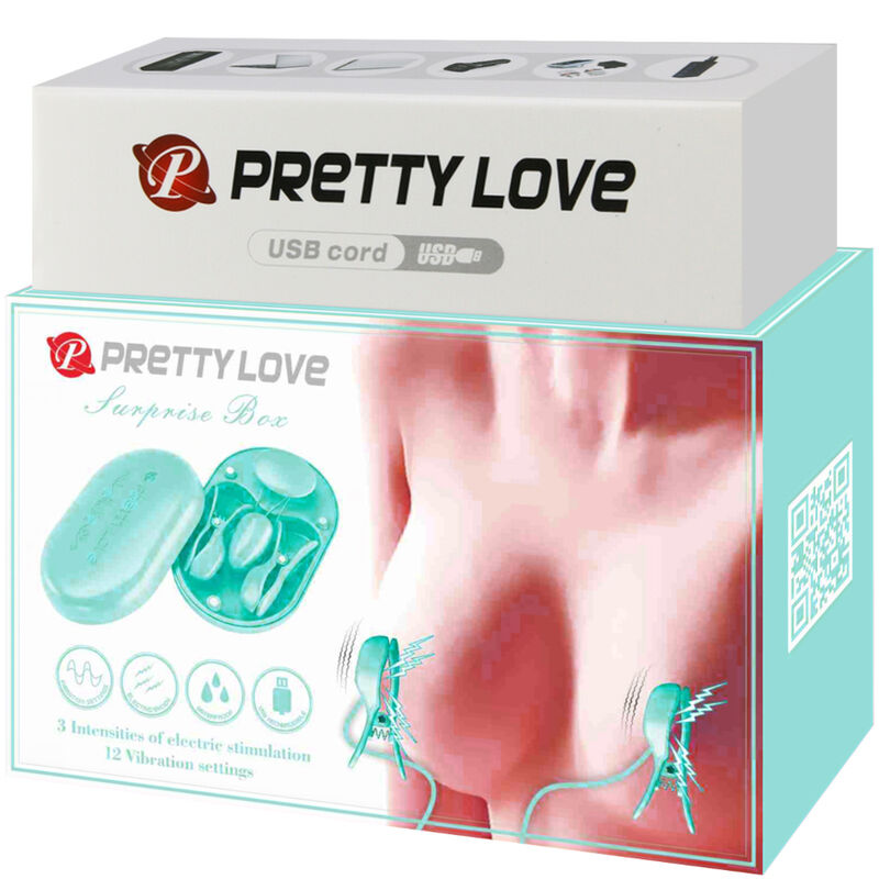 PRETTY LOVE CAIXA SURPRESA AZUL PINA DE ESTIMULAO ELECTRO