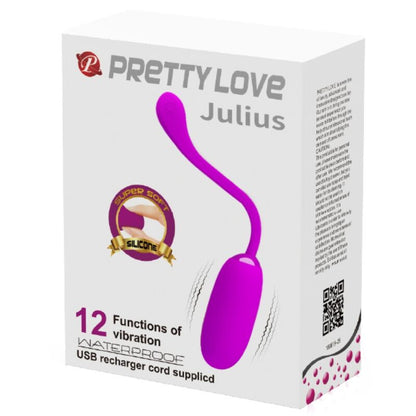 PRETTY LOVE OVO VIBRANTE RECARREGVEL IMPERMEVEL JULIUS ROXO