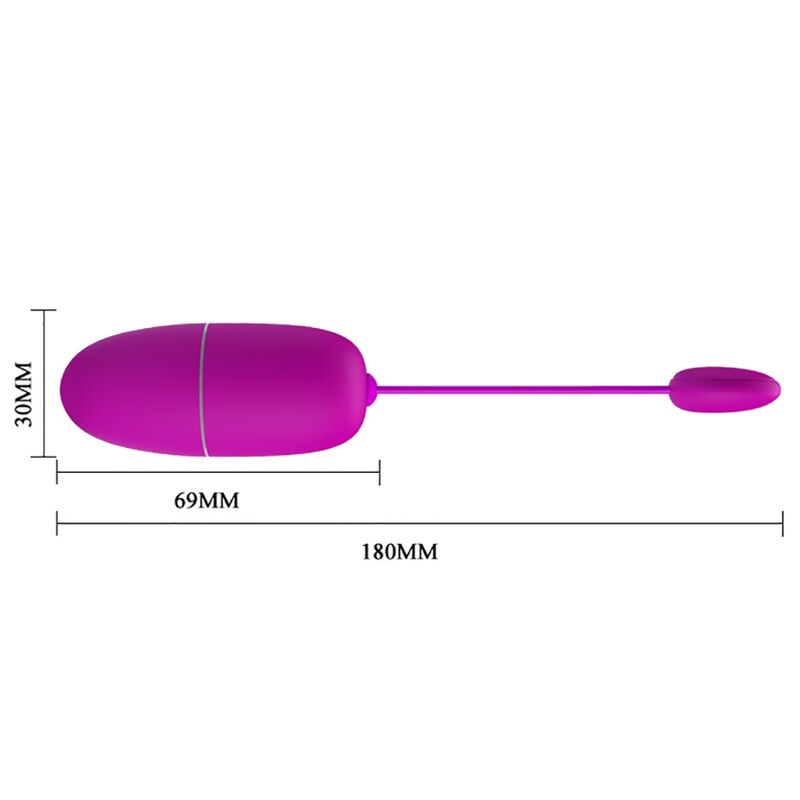 PRETTY LOVE OVO VIBRANTE NINFA APP CONTROLADO ROXO