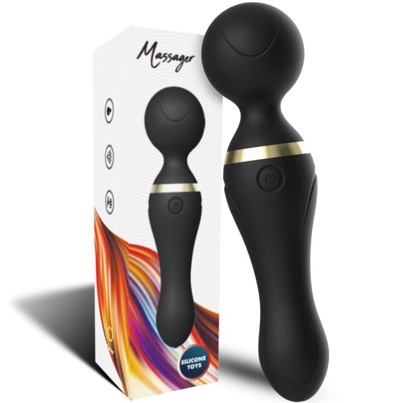 ARMONY FREEZA MASAJEADOR VIBRADOR CABEZA FLEXIBLE NEGRO