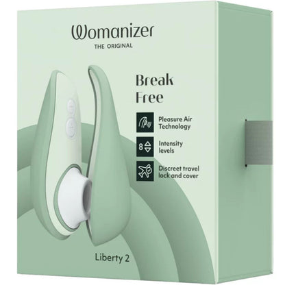 WOMANIZER LIBERTY 2 ESTIMULADOR SUCCIONADOR CLITORIS VERDE CLARO