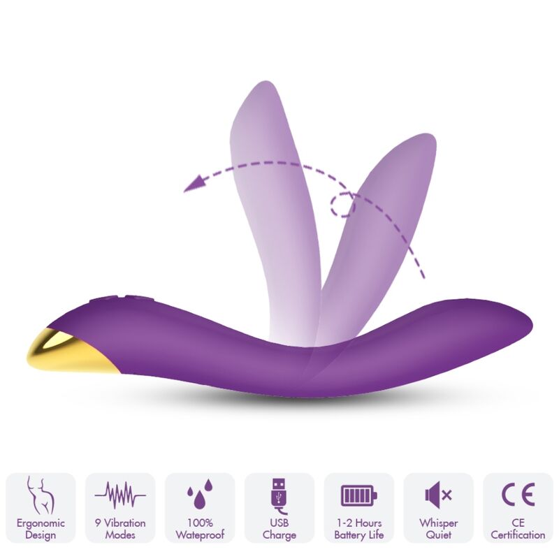 ARMONY FLAMINGO VIBRADOR MULTIPOSIyaO ROXO