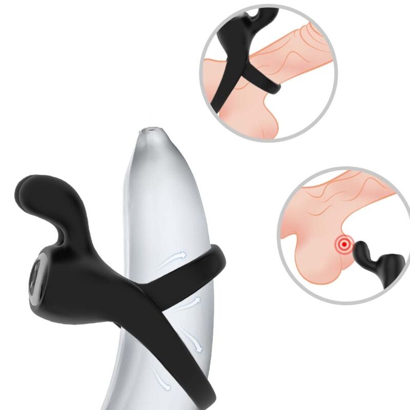 ARMONY ANILLO VIBRADOR RABBIT NEGRO