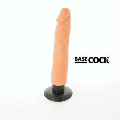 BASECOCK VIBRADOR REALiSTICO 2 1 NATURAL 20 CM