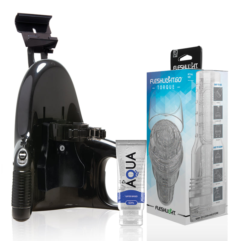 FLESHLIGHT GO MASTURBADOR TORQUE ICE LANyAMENTO UNIVERSAL LUBRIFICANTE AQUA QUALITY 50 ML