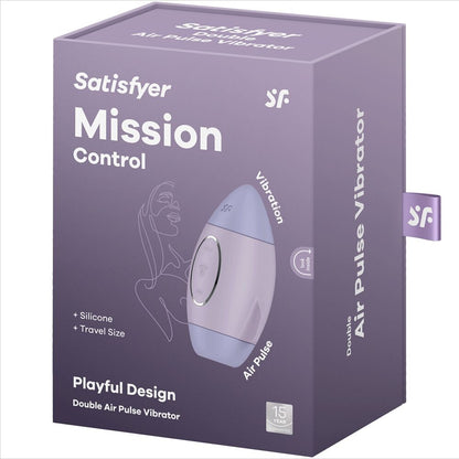 SATISFYER VIBRADOR DE IMPULSO DUPLO PEQUENO LILAC MISSION CONTROL