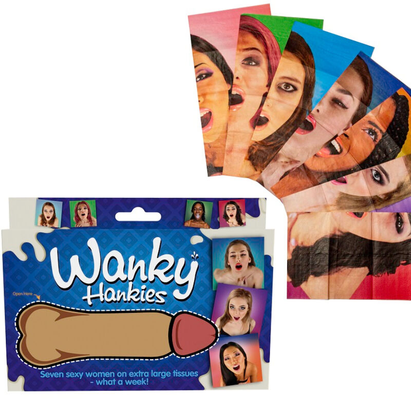 SPENCER FLEETWOOD WANKY HANKIES 7 LENyOS EXTRA GRANDES PARA MULHERES