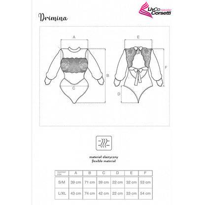 LIVCO CORSETTI FASHION DRIMINA LC90690 BODY AZUL MARINO