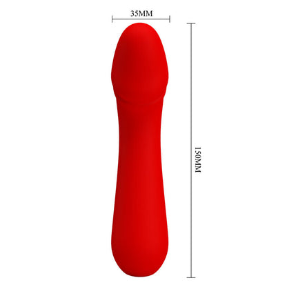 PRETTY LOVE VIBRADOR RECARREGVEL CETUS VERMELHO