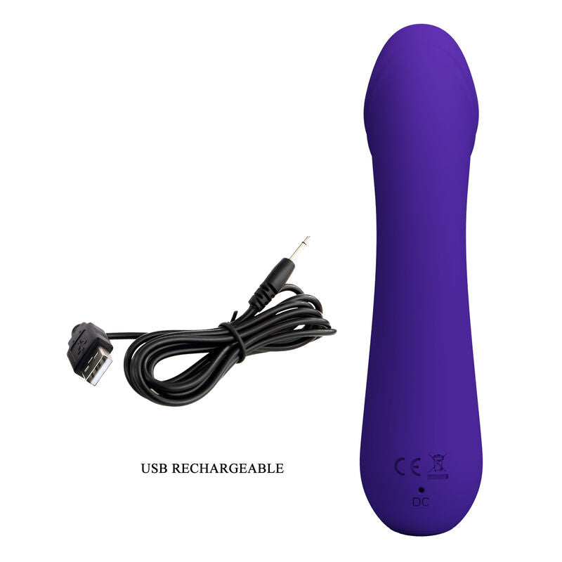 PRETTY LOVE VIBRADOR RECARREGVEL CETUS ROXO